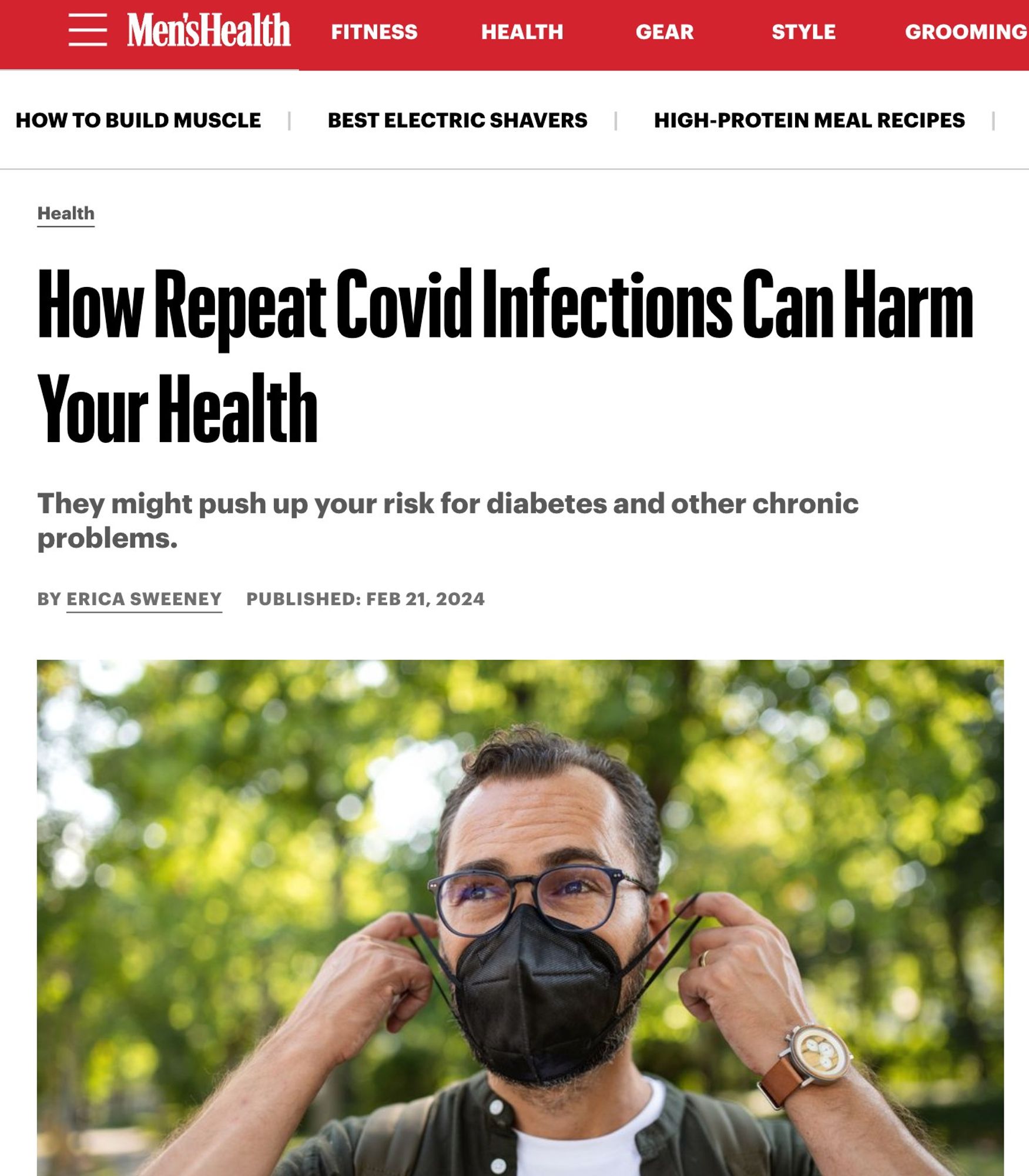 Men's Health
How Repeat Covid Infections Can Harm Your Health
They might push up your risk for diabetes and other chronic problems.