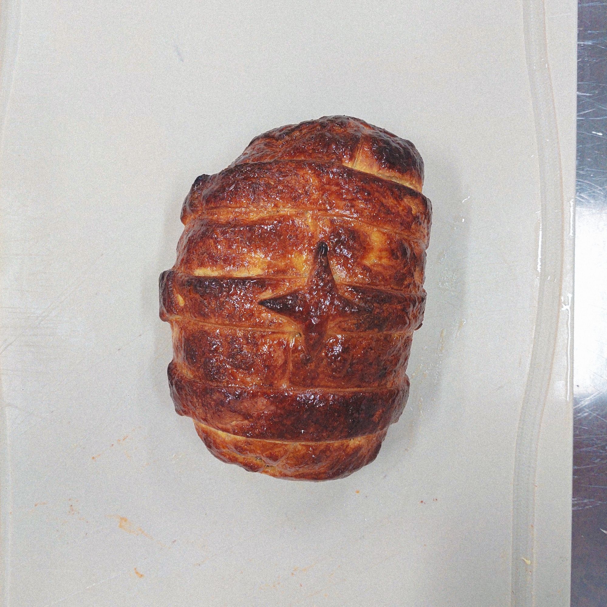 Beef Wellington top-view