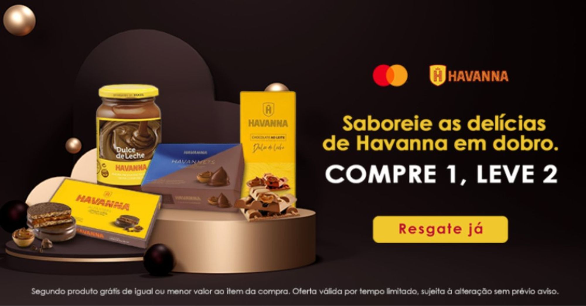 Compre Um Produto Da Havanna E Ganhe Outro Com O Mastercard Surpreenda