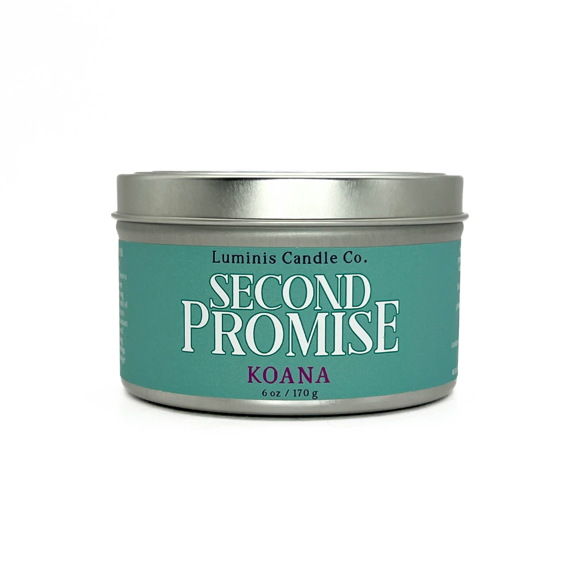 Second Promise: Koana - Peppermint, sea fennel, baobab, aloe, sea salt, light florals, neroli, pineapple leaf, lemon essence, green tea, seaweed, cedarwood.