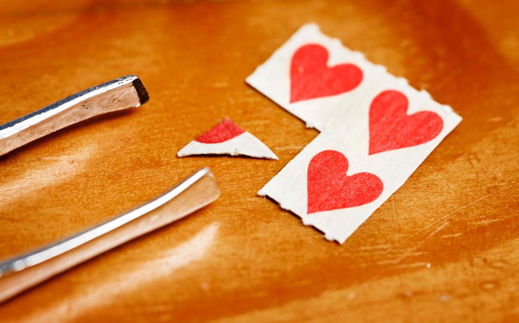 hearts and tweezers