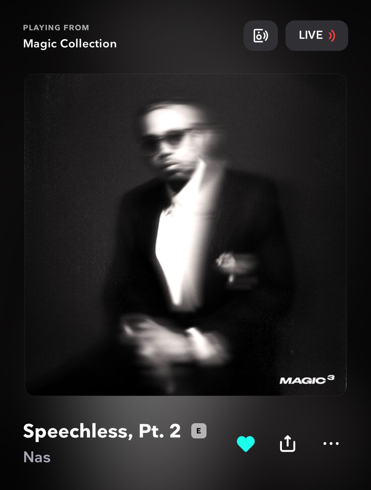 Cover art for “Speechless, Pt. 2” off Nas’s sixth and final Hitboy-produced album ‘Magic 3.’
REAL HIP HOP