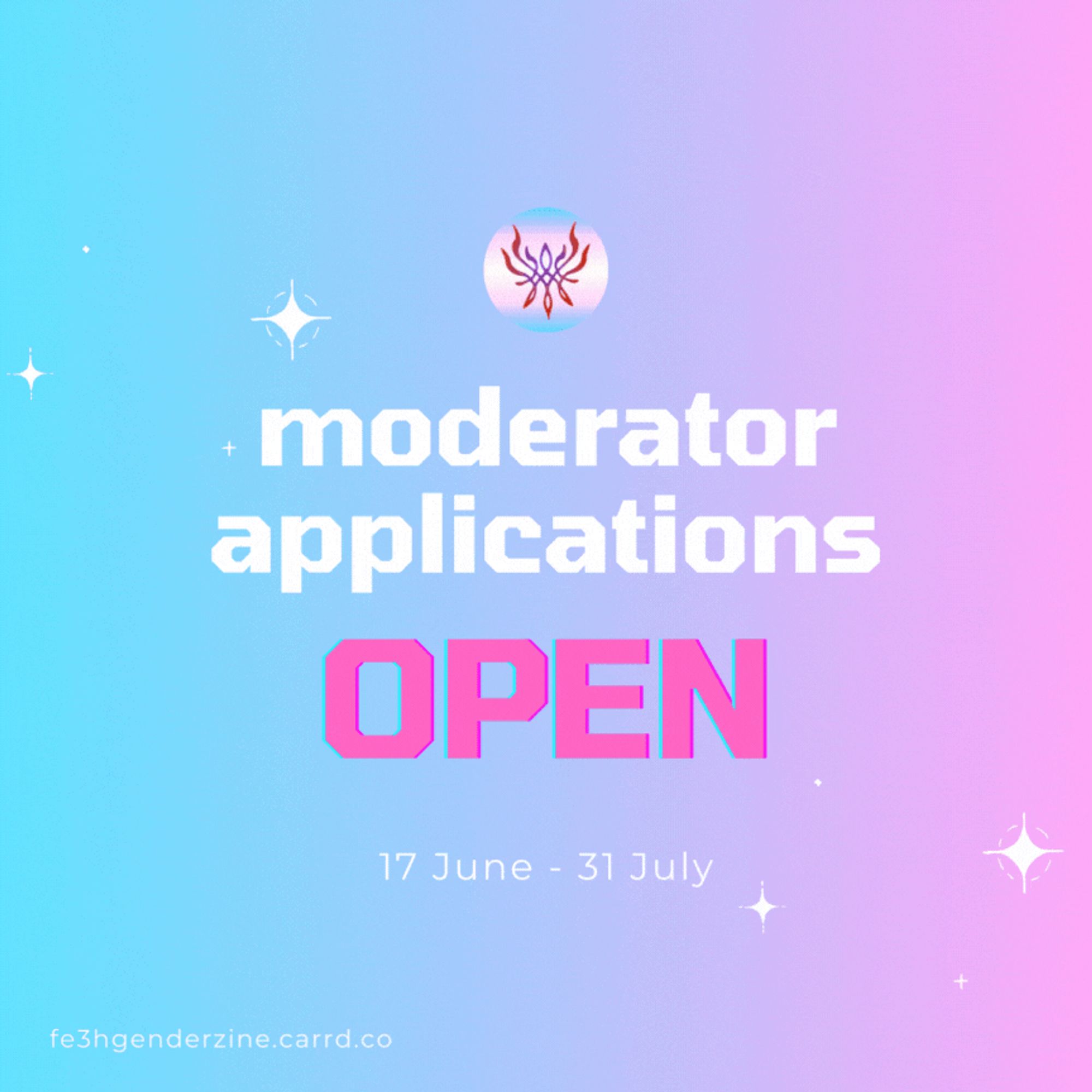 Moderator applications open 17 June - 31 July