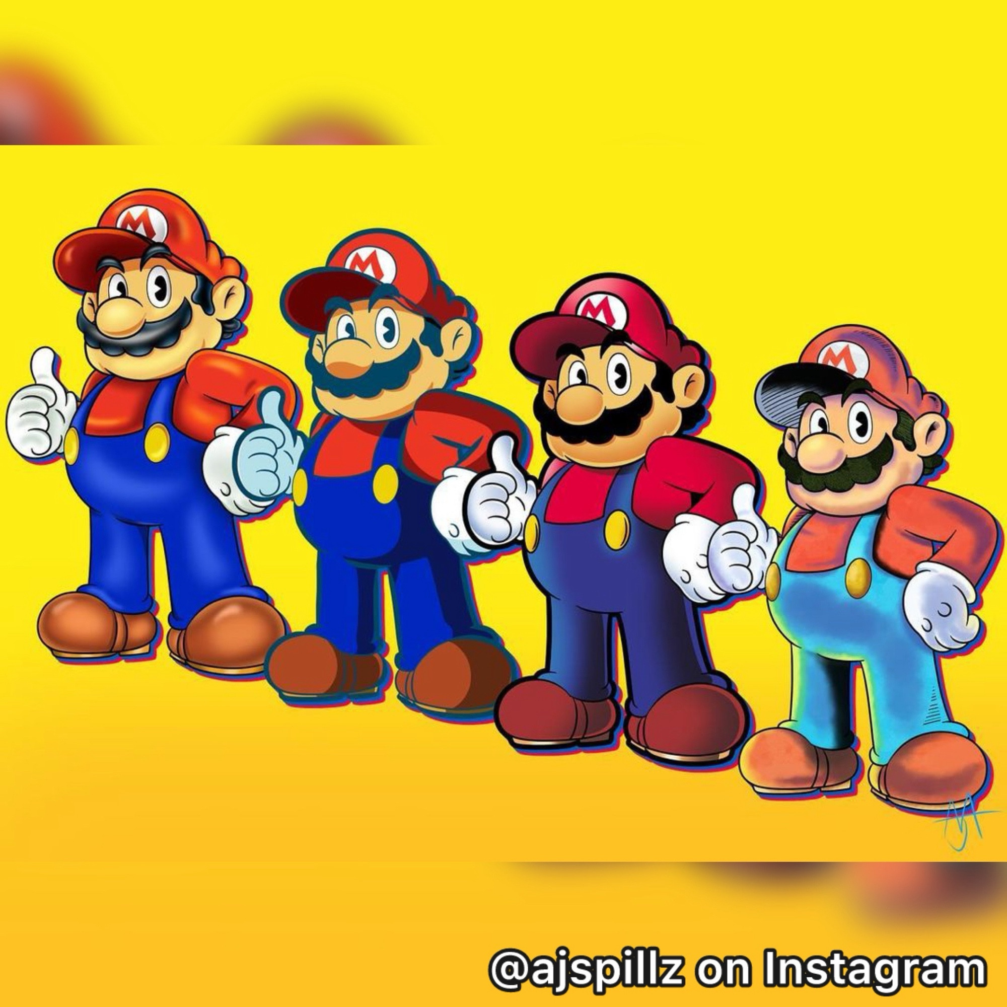 4 different shades of Nintendo’s Mario