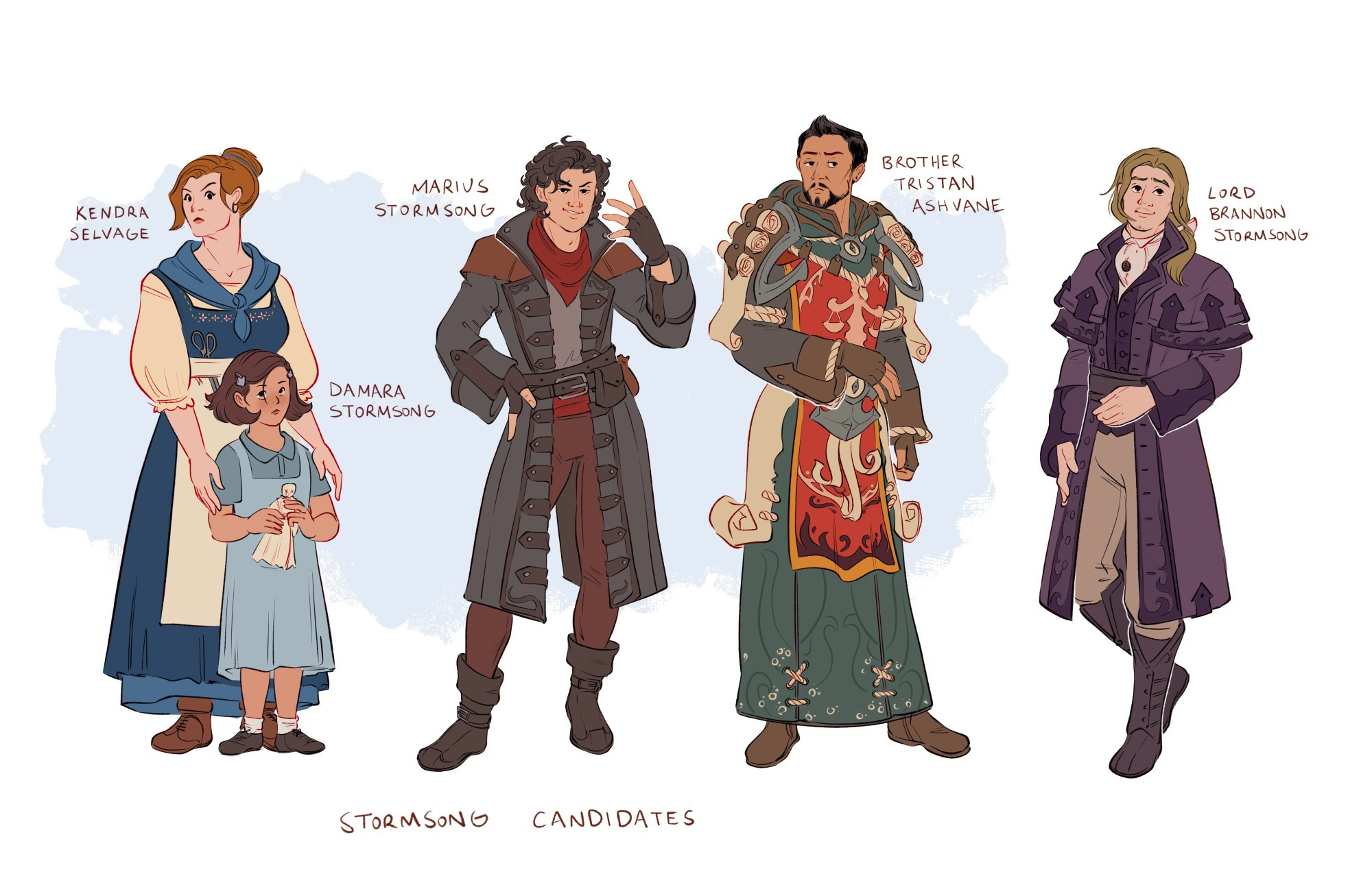 Stormsong Candidates by meggoart