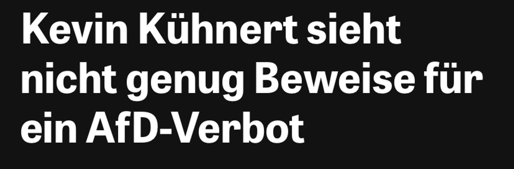 Kevin Kühnert sieht nicht genug Beweise für ein AfD-Verbot