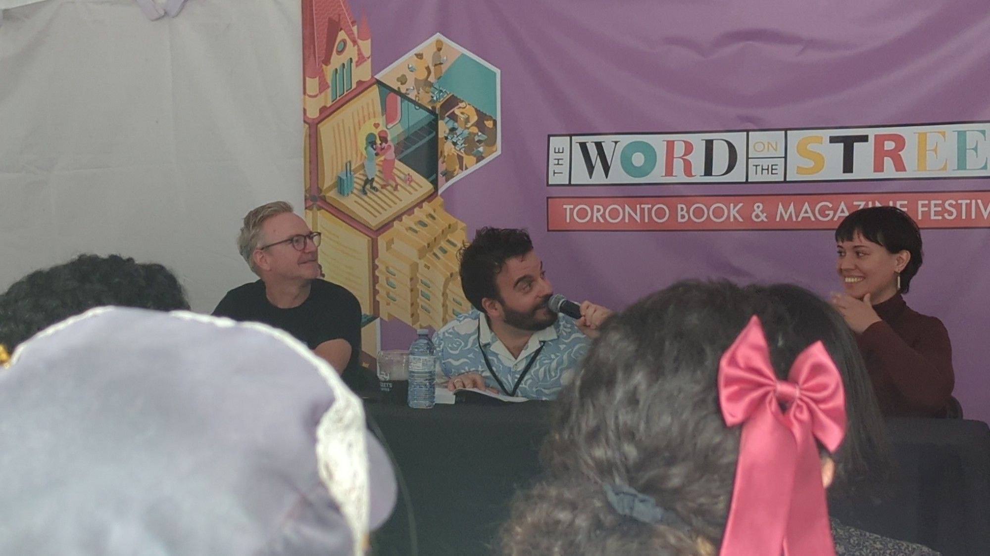 Anthony Oliveira/@meakoopa on a panel at Word on the Street