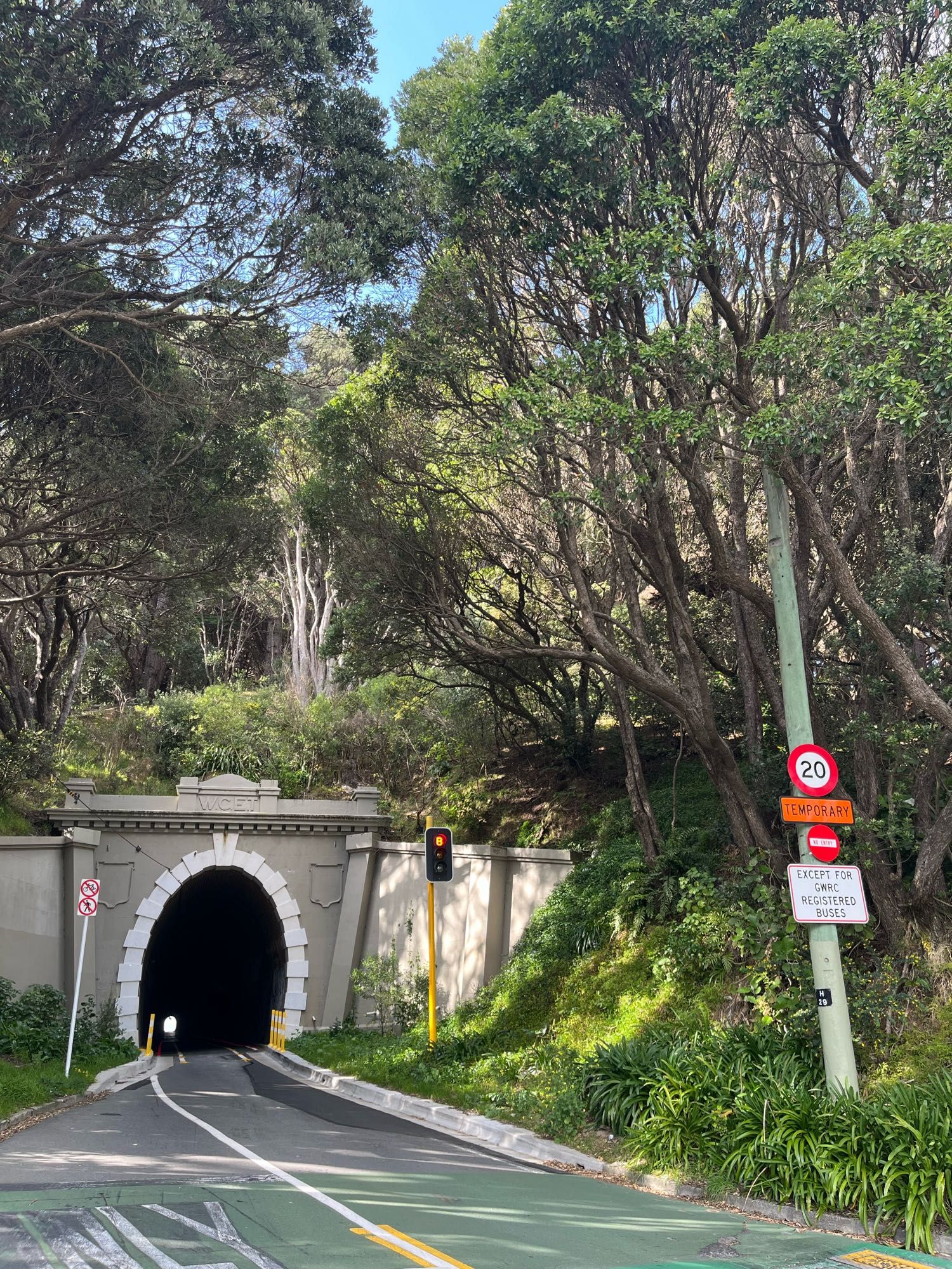 Bus tunnel in Wellington, New Zealand