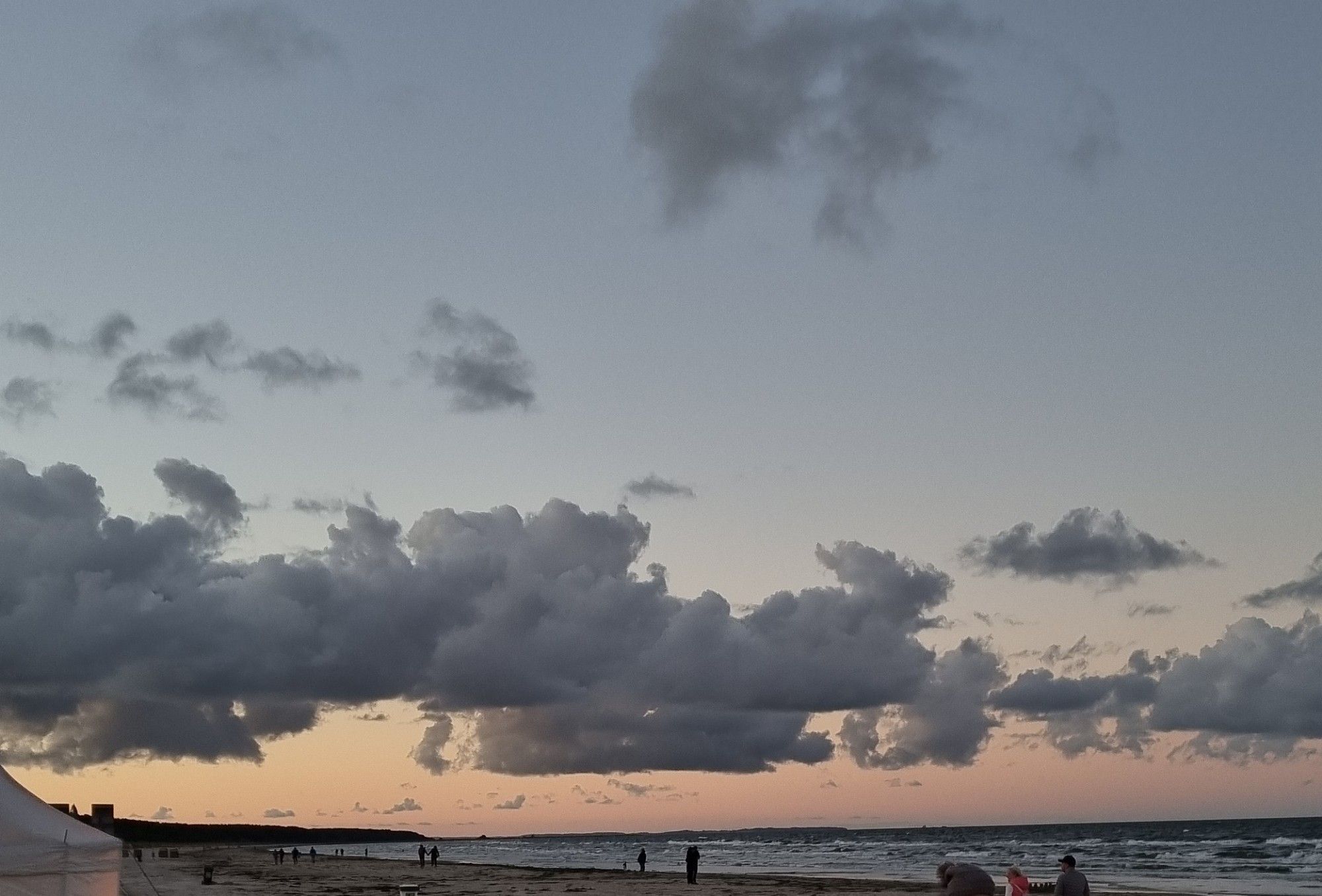 Sonnenuntergang am Strand auf Usedom