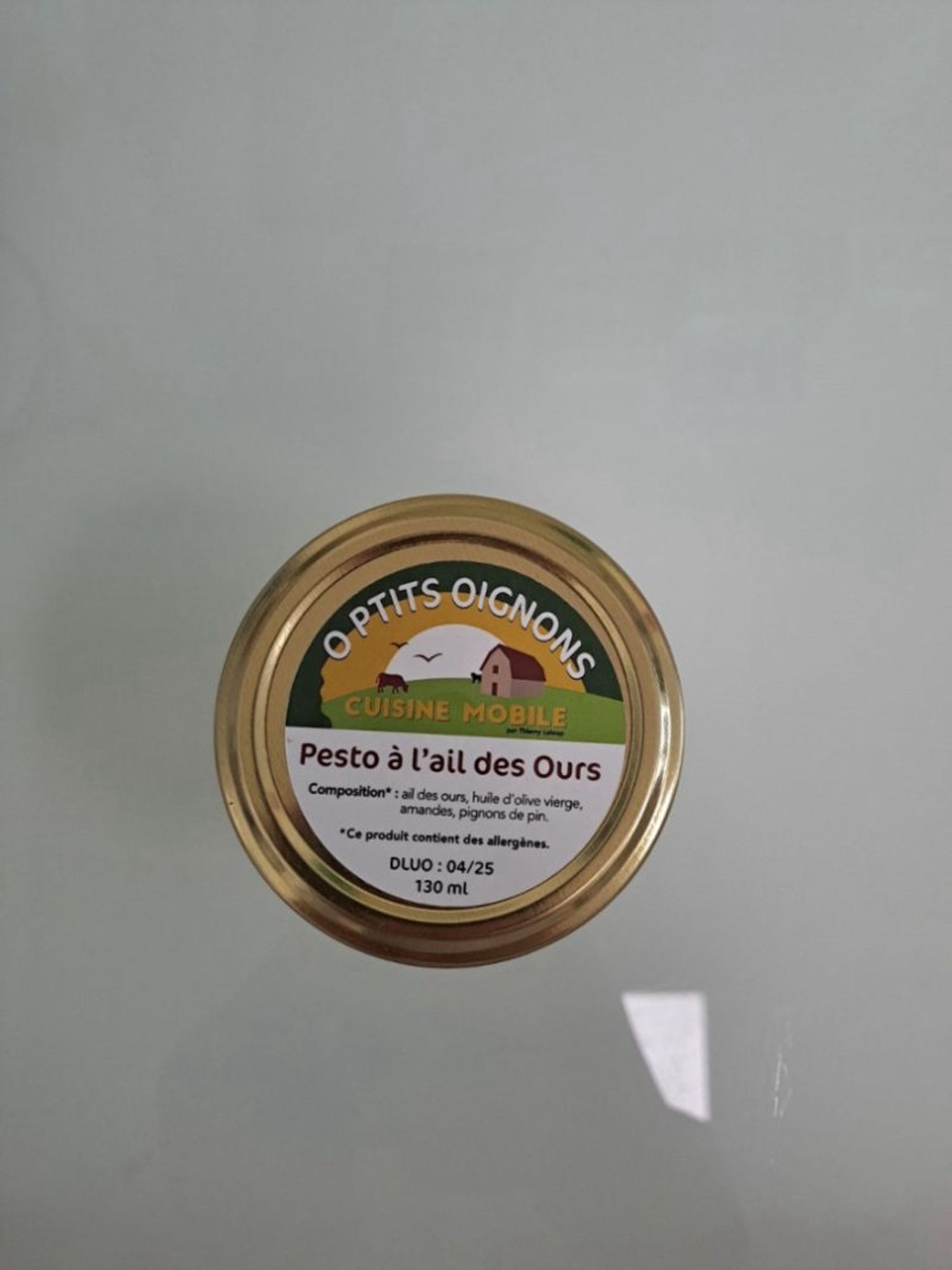 photo de PESTO A L'AIL DES OURS
PESTO A L'AIL DES OURS - O PTITS OIGNONS - cuisine mobile par thierry Leloup Risques : Clostridium botulinum (agent responsable du botulisme) Motif : Cas probables de botulisme