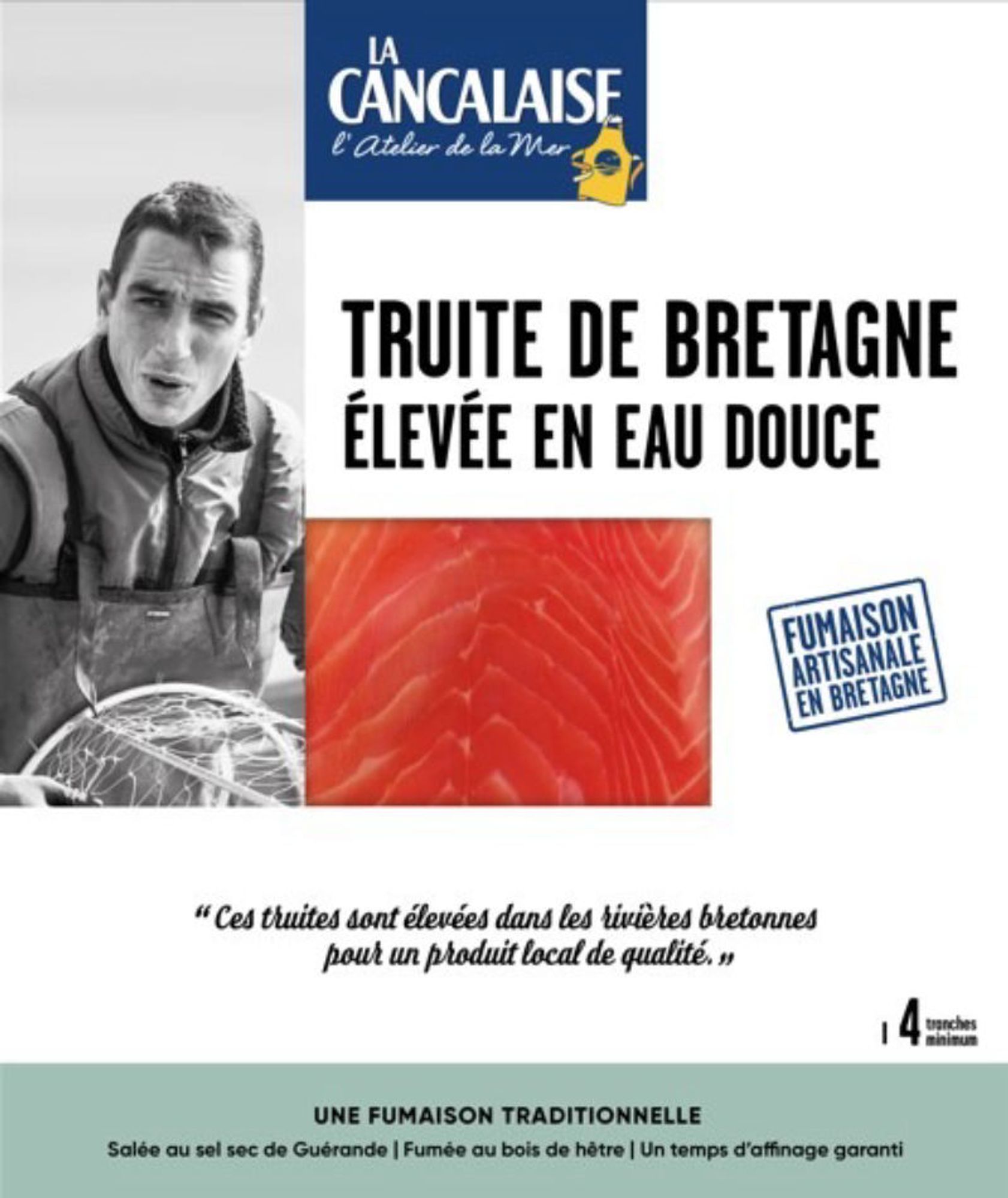 photo de Truite élevée en eau douce fumée 120g
Truite élevée en eau douce fumée 120g - La Cancalaise Risques : Listeria monocytogenes (agent responsable de la listériose) Motif : Détection Listeria