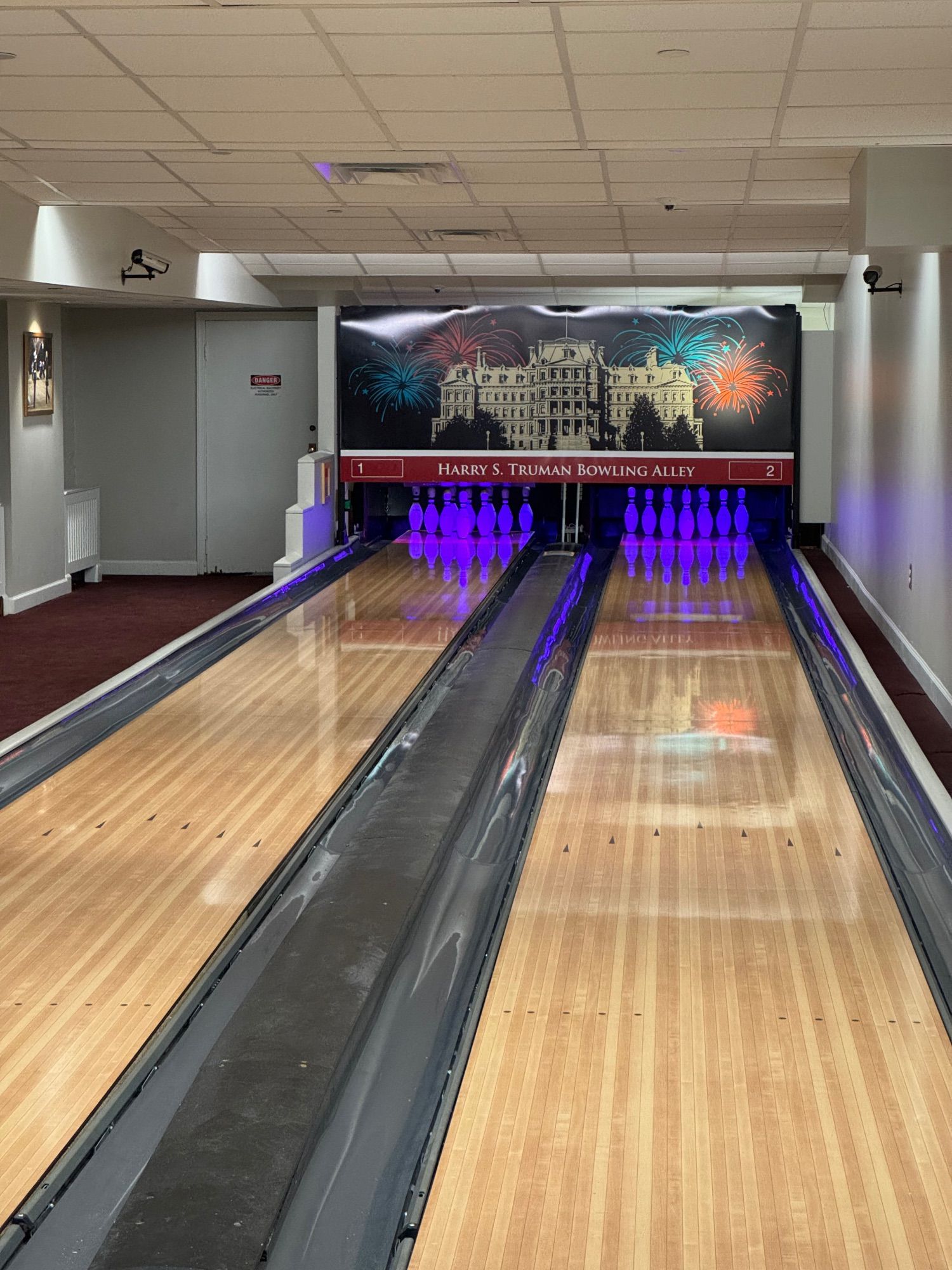 Lanes in the Truman Bowling Alley