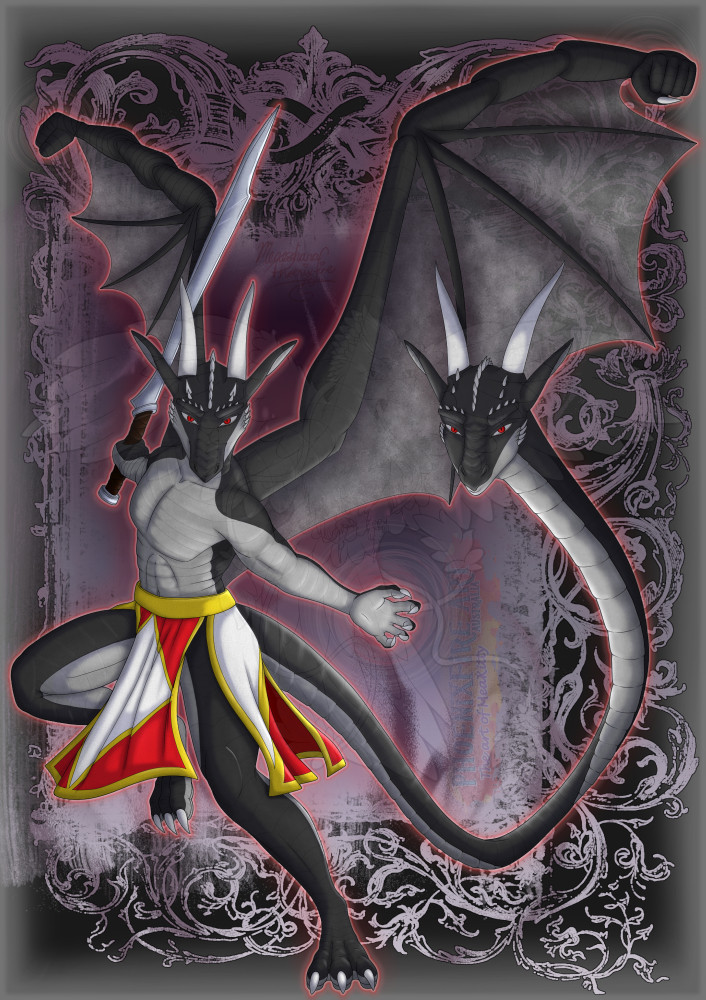 Arcten's Adversary - the double-headed dragon, character by Arcten Talematros, image by Mea'eshana PhoenixFire