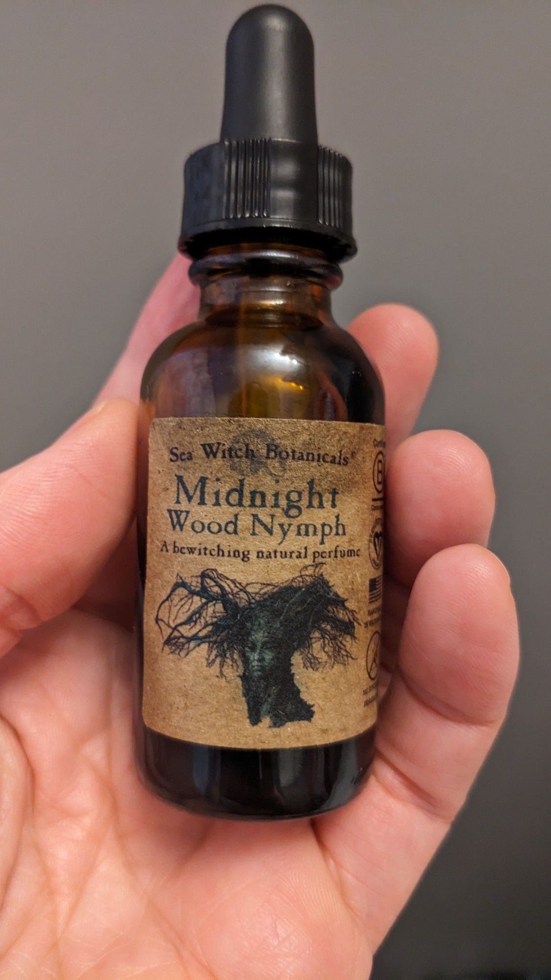 Sea witch botanicals midnight wood nymph perfume bottle