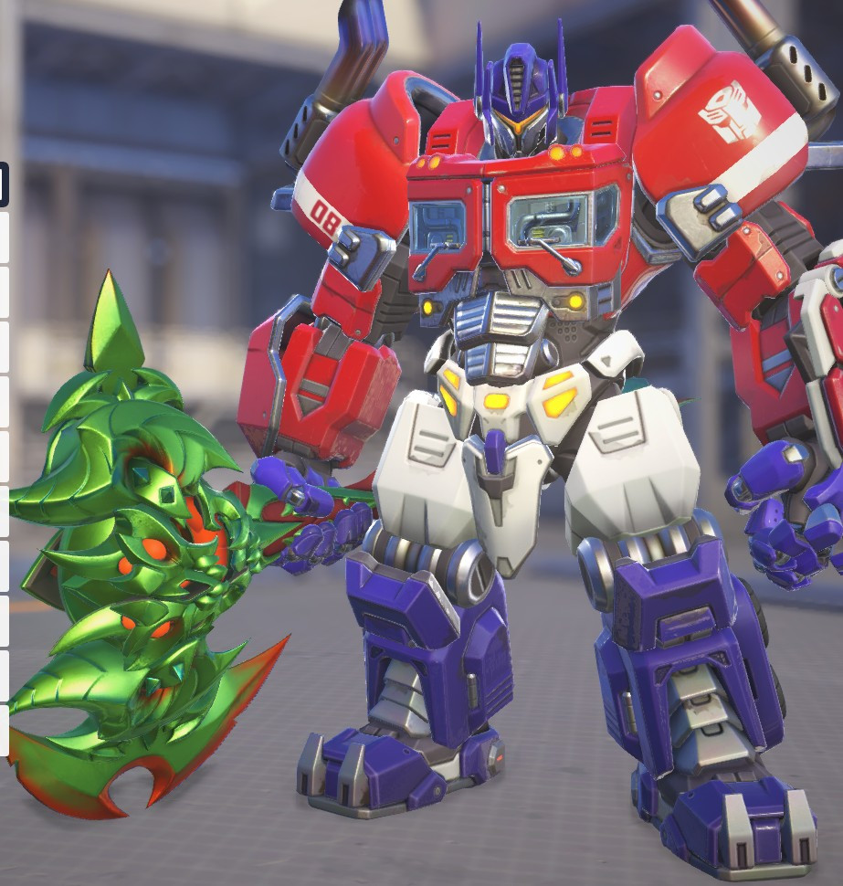 Optimus Prime Reinhardt with Demon Lord Axe