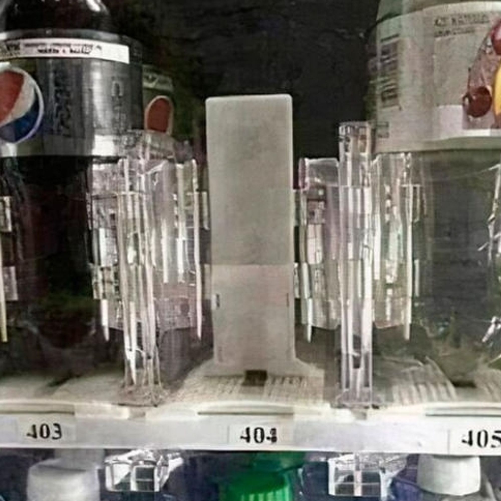 Coke vending machine 404 is missing