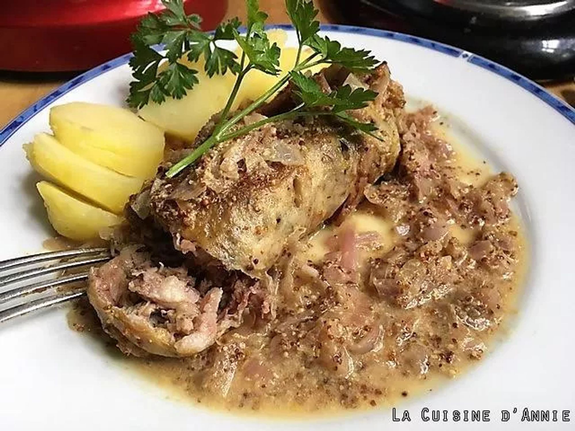 Andouillette à la sauce moutarde