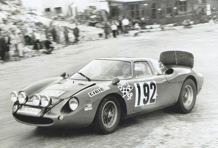 Ferrari 250 LM with rear spare tire and front fogs