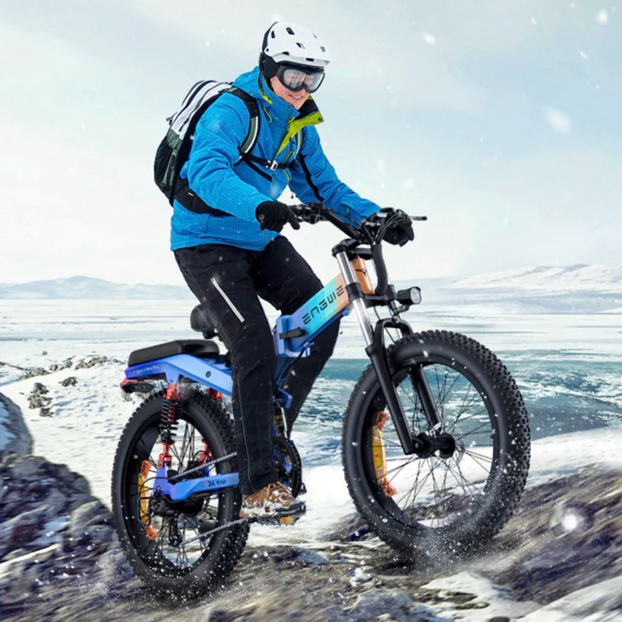 Werbung für schrottiges EBike welches gefühlt den Himalaya hinauf fährt.