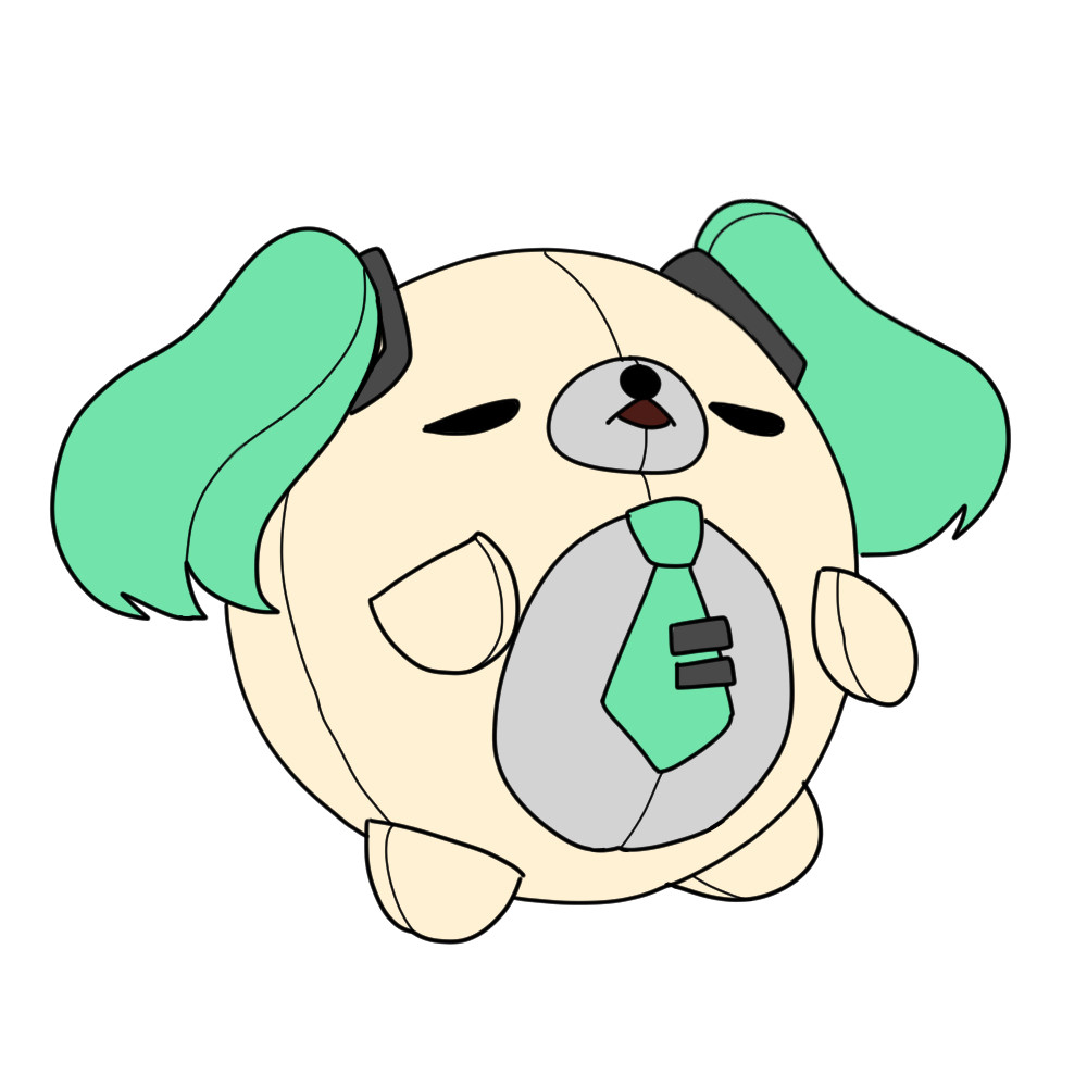 round mikukuma (miku + korilakkuma) WIP (line + flats)