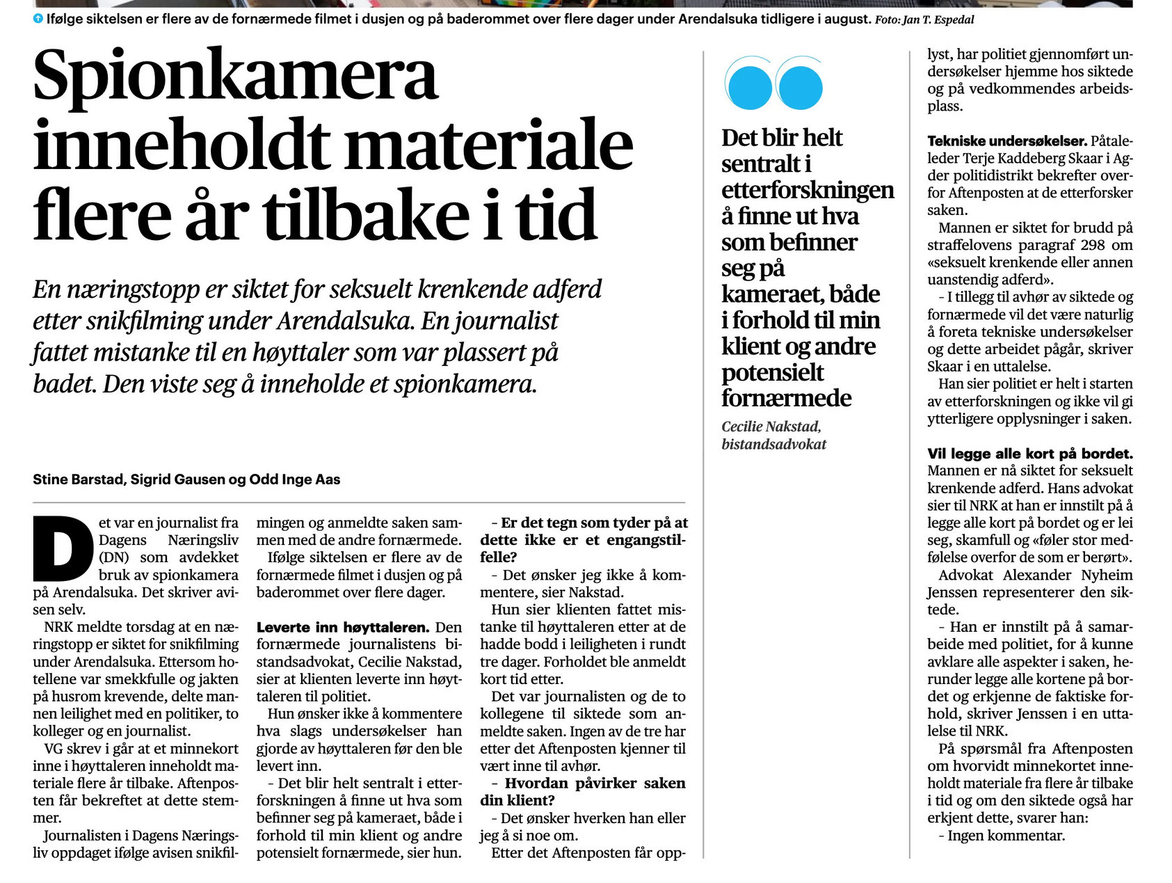 Spionkamerasaken i Arendal