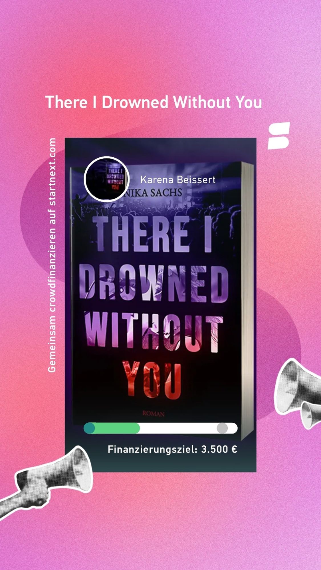 Das Cover zu "There I Drowned Without You" vor einem rosanen Hintergeund. Das Cover ist ziemlich dunkel, es lässt sich aber eine Menschenmenge auf einem Konzert erkennen. Der Titel ist in Lila- und Rottönen gehalten.