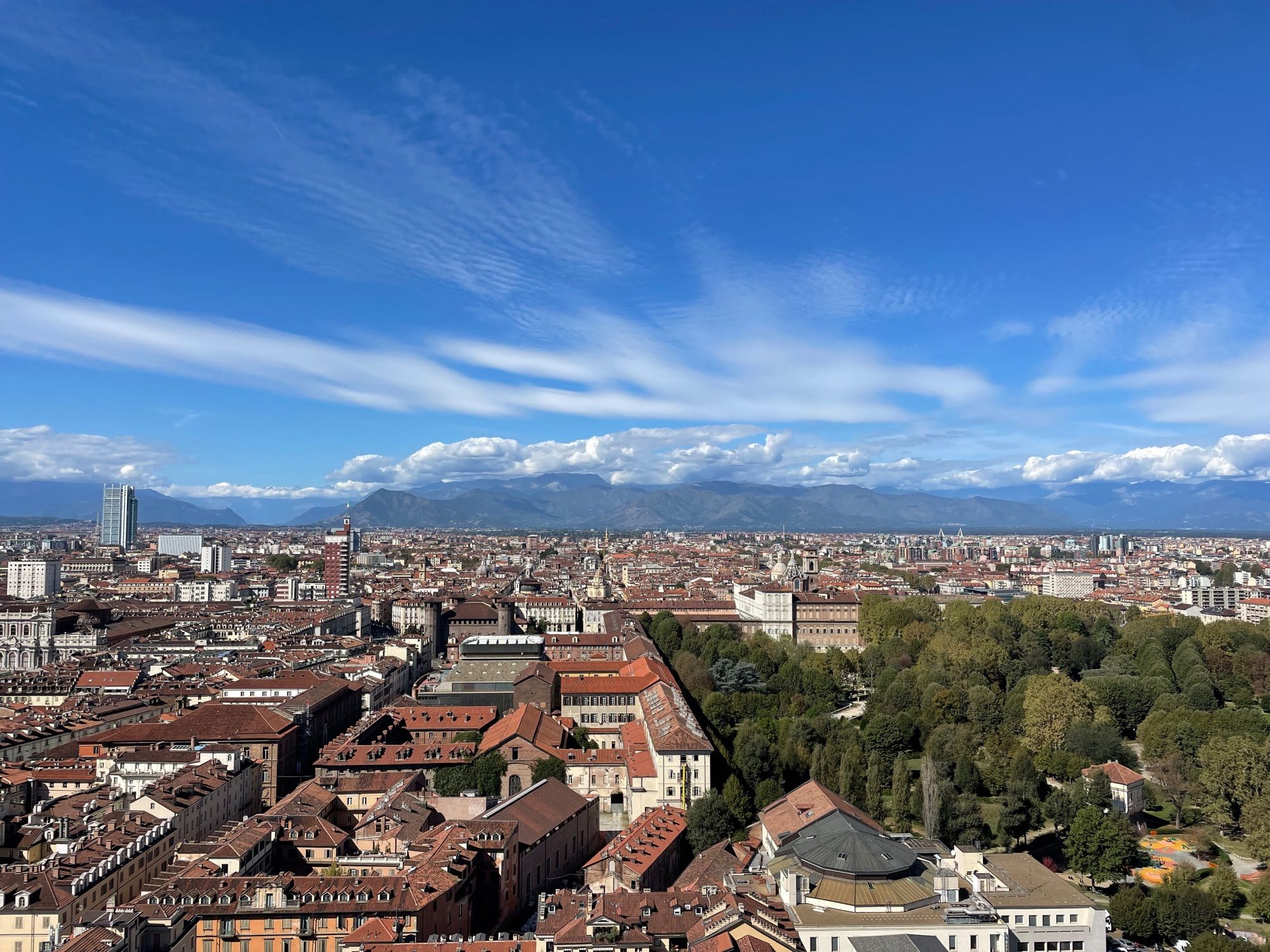 Panorama of Turin Italy