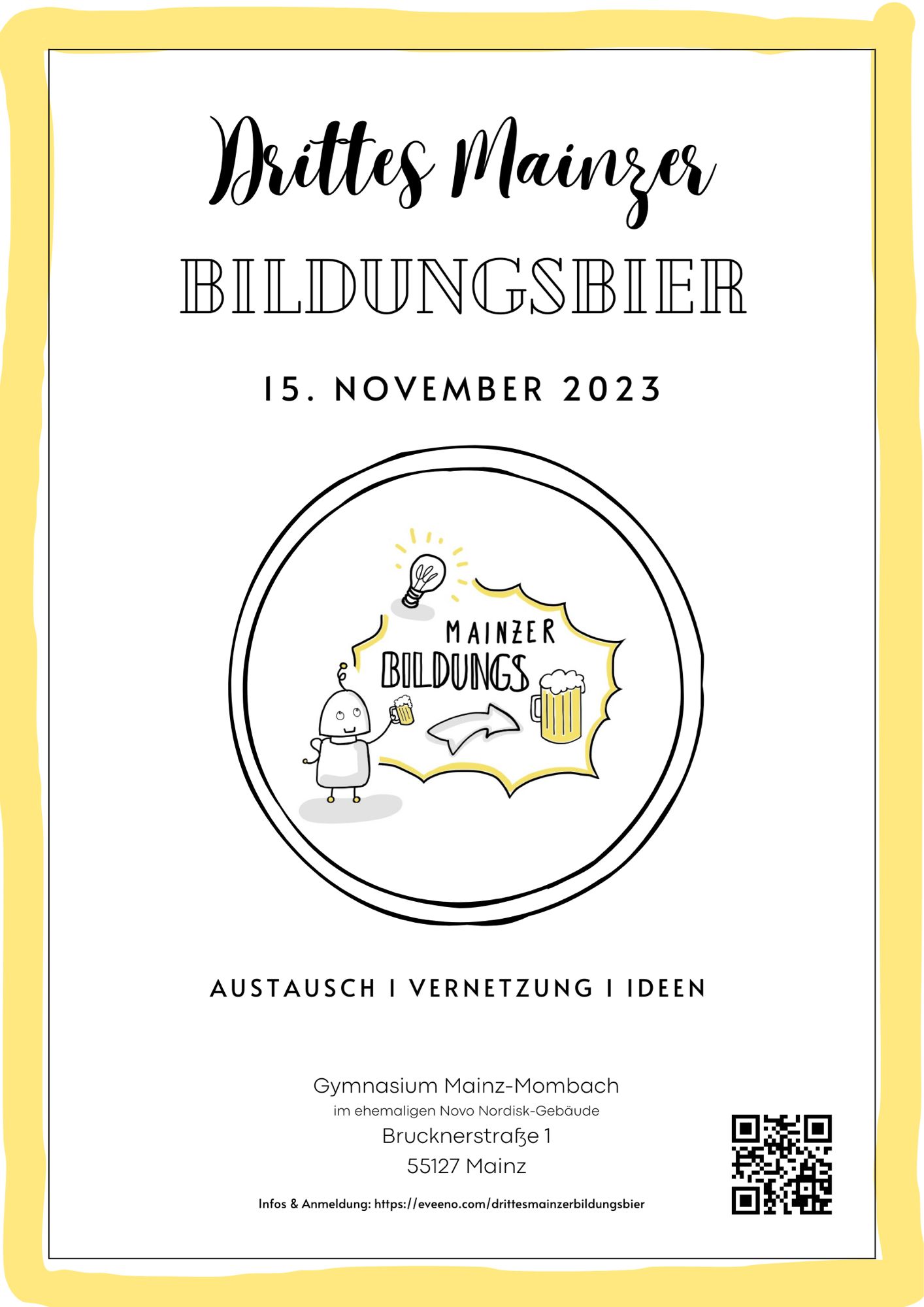 Einladung zum dritten Mainzer Bildungsbier https://eveeno.com/drittesmainzerbildungsbier