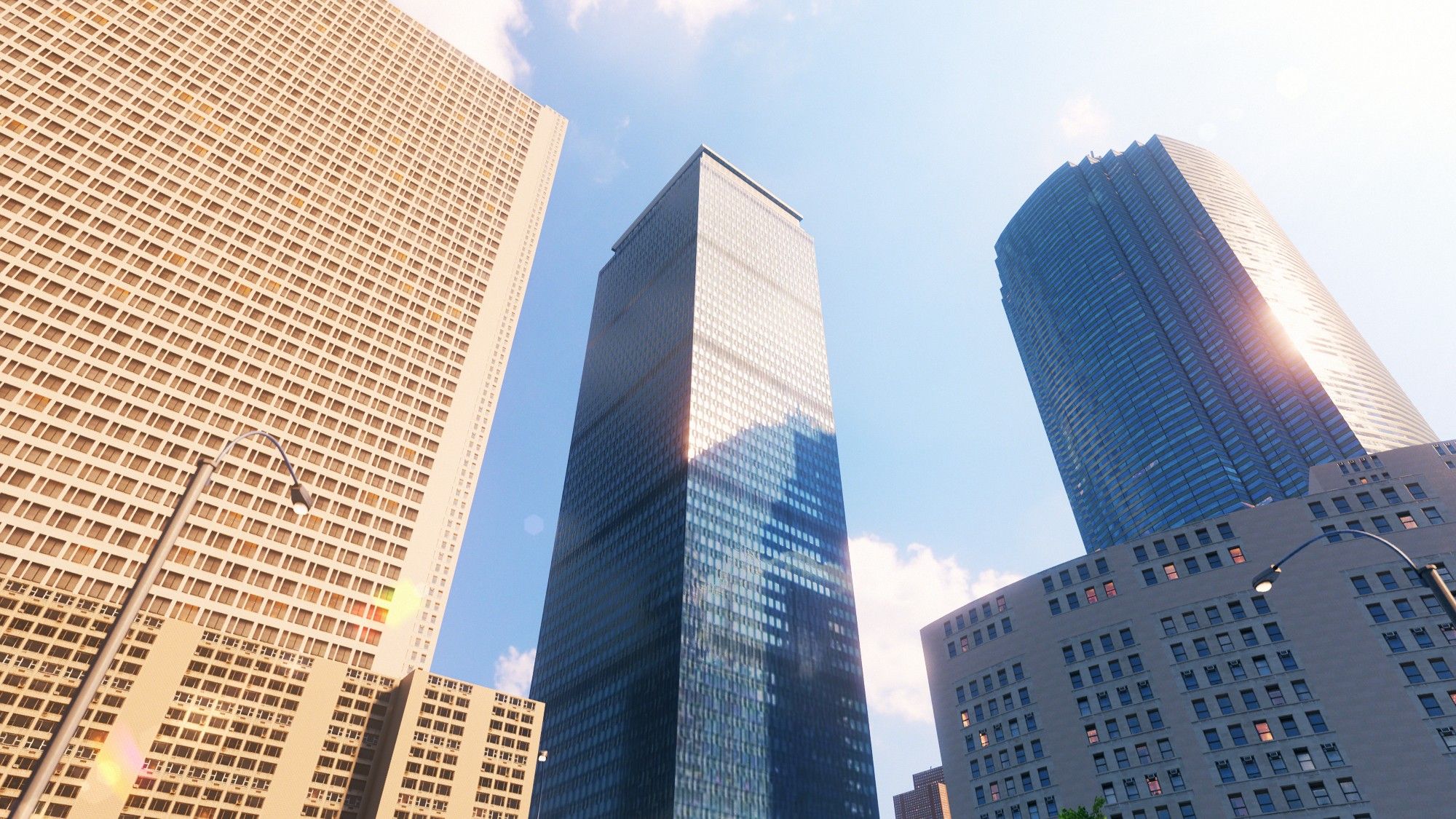 Geopipe's digital twin of Boston, focused on the Prudential Center.