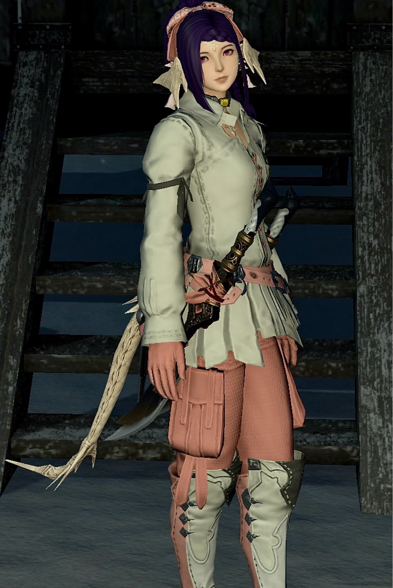 Yurie Ittetsu, a “fish face” female Raen Au Ra, at The Convictory.