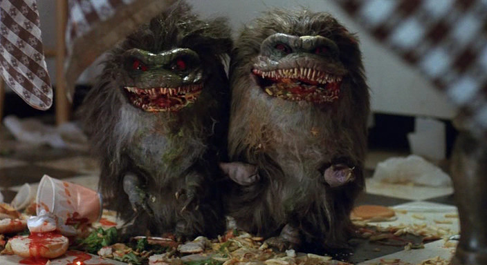 crites from critters laughing at the dang mess they made in this restaurant