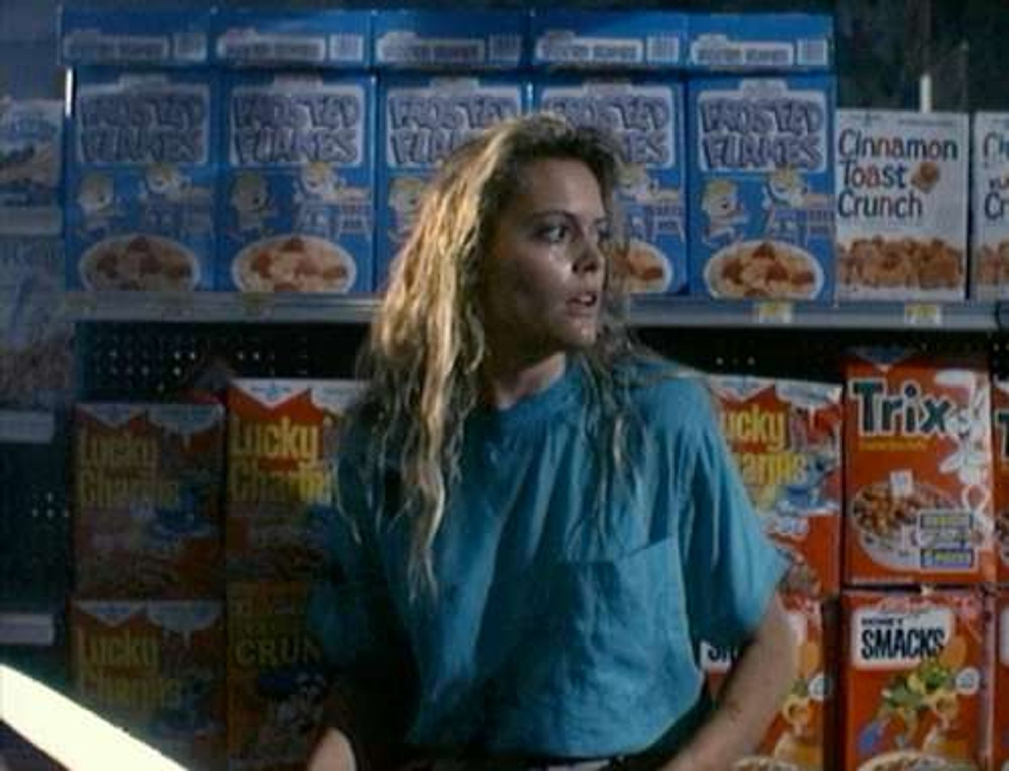 Not pictured but repeatedly seen in this movie is a defunct cereal called "Crazy Cow" that I am now obsessed with.