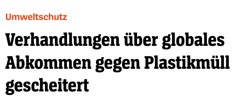 Umweltschutz Verhandlungen über globales Abkommen gegen Plastikmüll gescheitert 