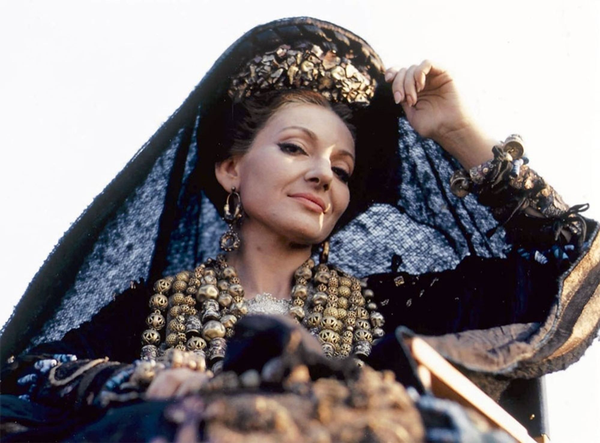 A picture of Maria Callas in costume as Medea