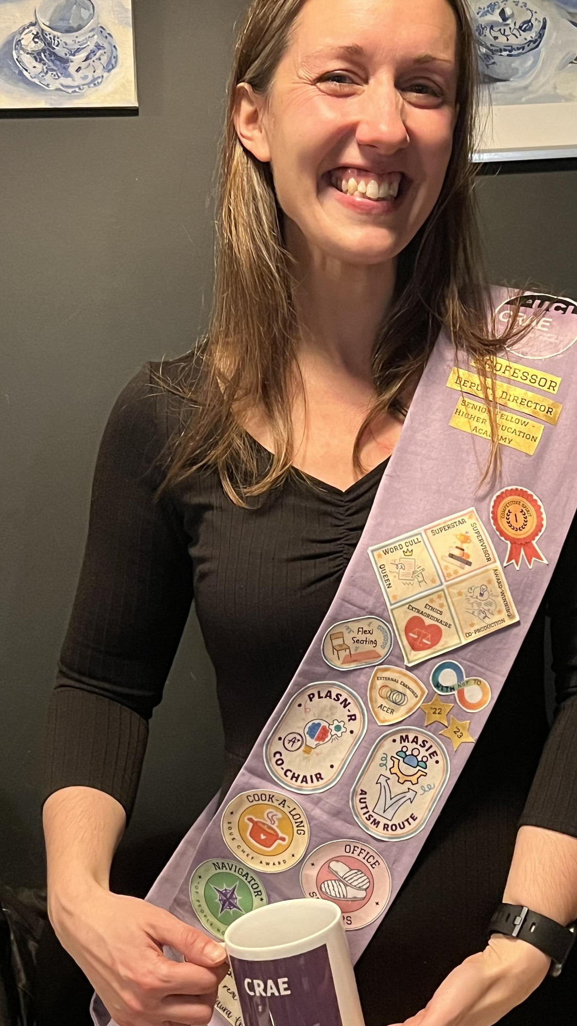 Laura and her leaving sash