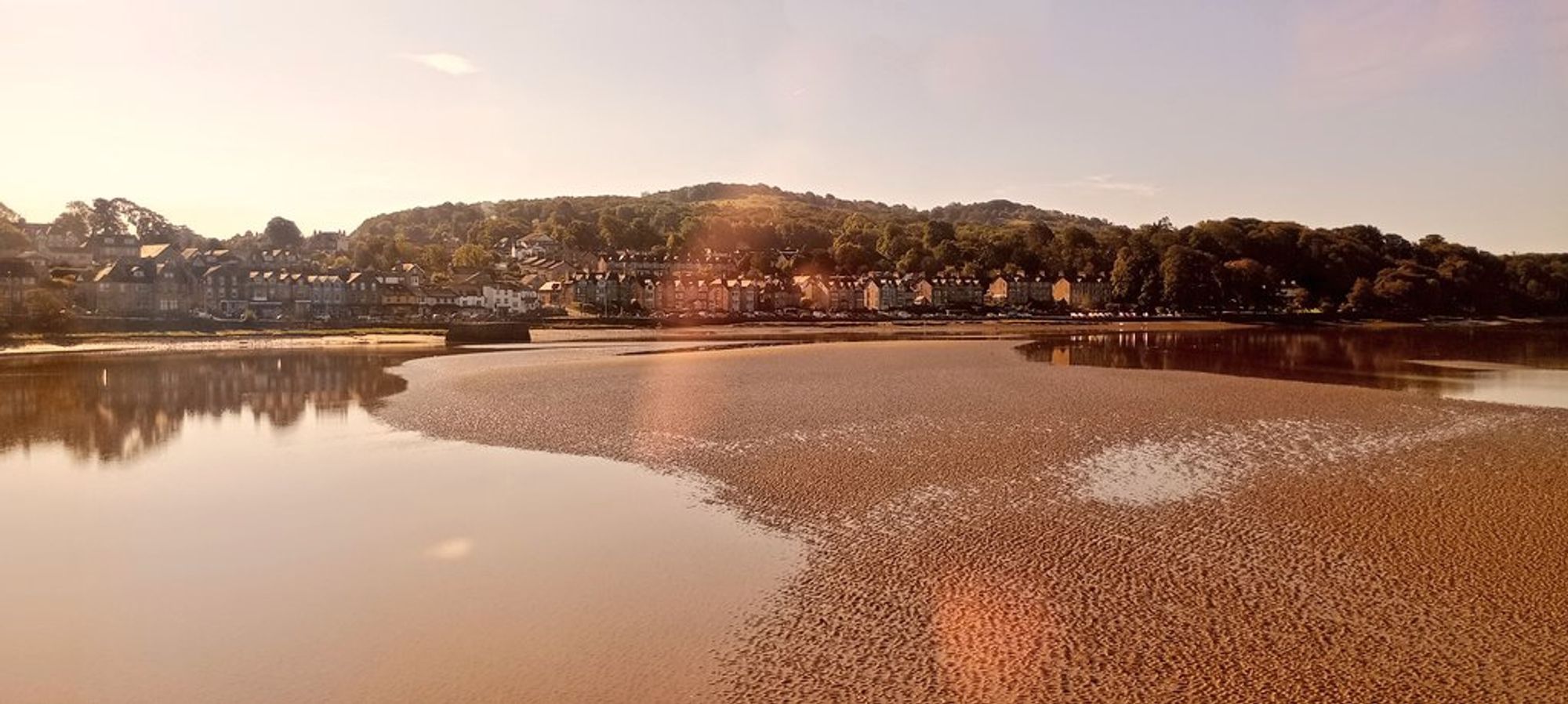 The view from Arnside estuary viaduct