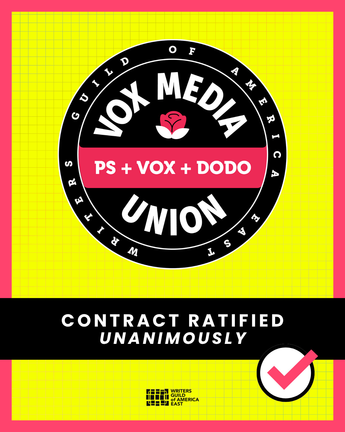 Vox Media Union (PS + Vox + Dodo): Contract Ratified Unanimously