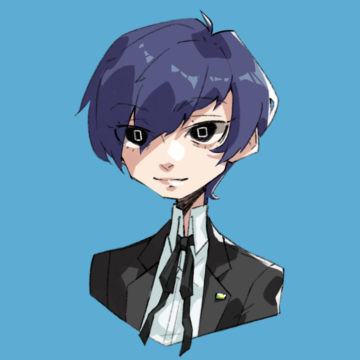 Sketch of Persona 3 protagonist