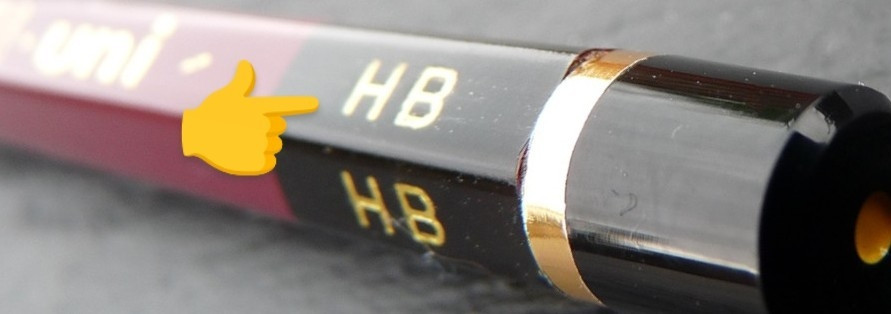 A 'HB' pencil. 🎉