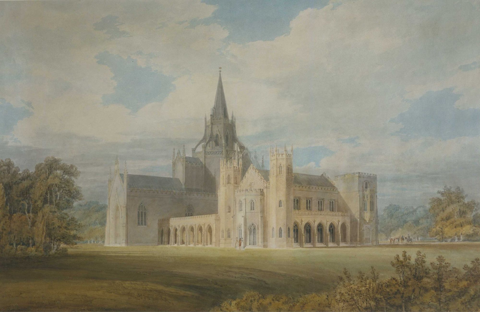 Beckford’s Folly: Fonthill Abbey, painted in 1799 by JMW Turner for William Beckford, born #OTD 1760, whose art collection included Bellini's Doge Loredan, Raphael's St Catherine.
Bolton Libraries Museums National Gallery London