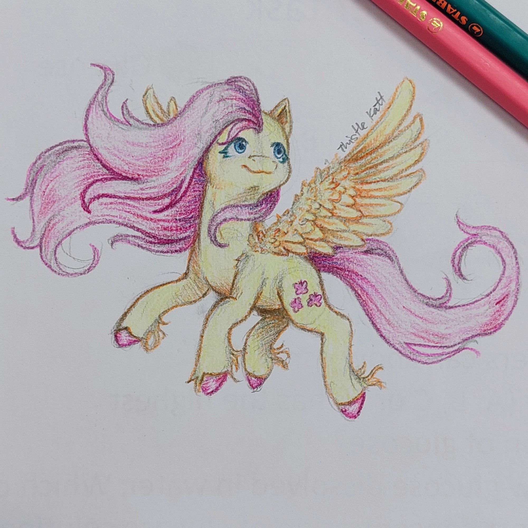 Yellow and pink pony of kindness Fluttershy