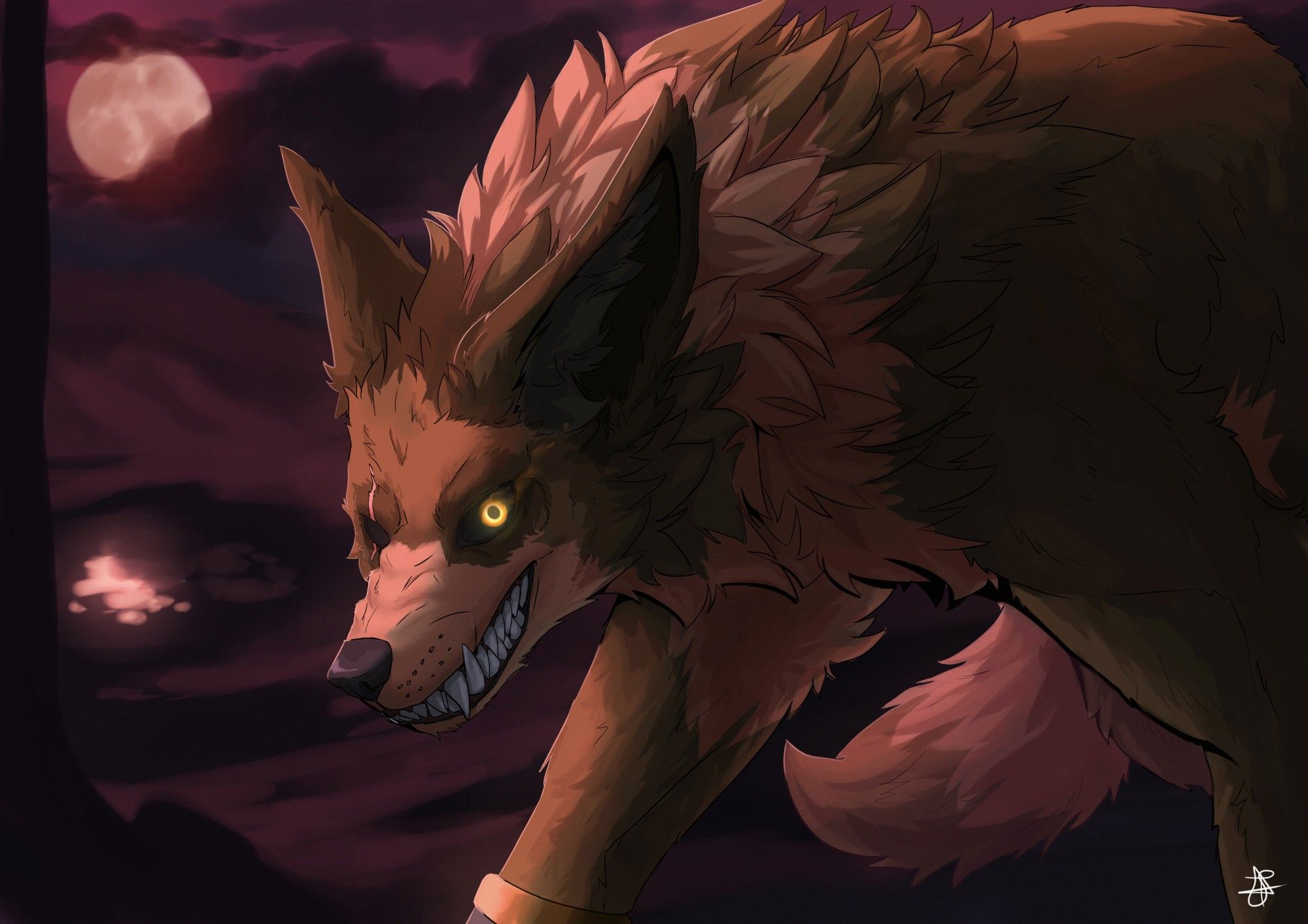 An advance states of the Ouginak, transform into an Ougigarou during a full moon