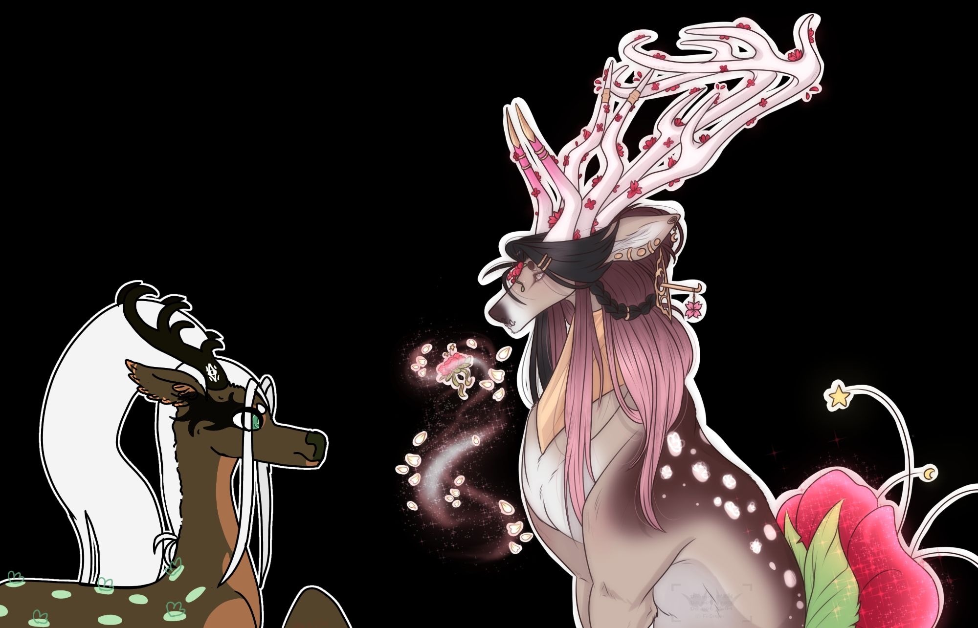 Deer on right belongs to Fi-Senpai