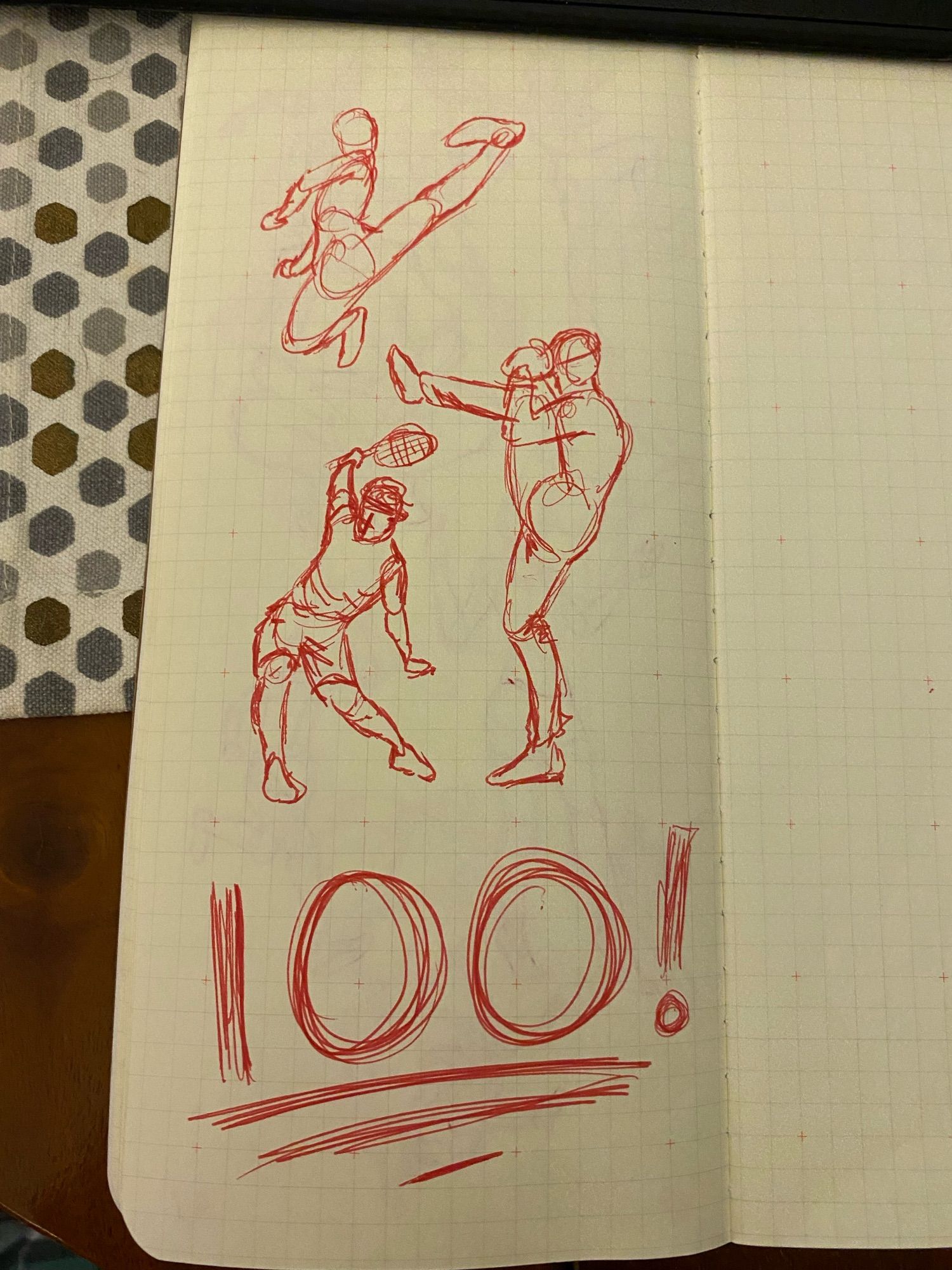 The final 3 sketches and a big 100!