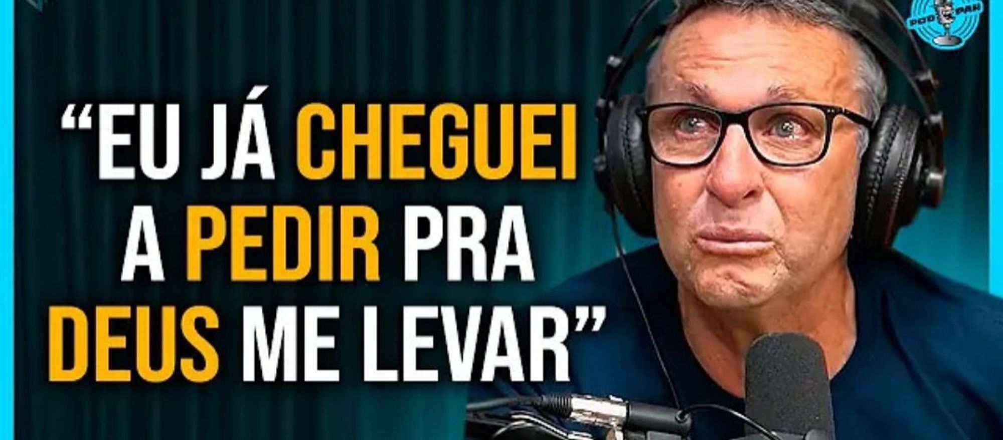 Thumbnail de vídeo do Craque Neto dizendo "eu já cheguei a pedir pra Deus me levar"