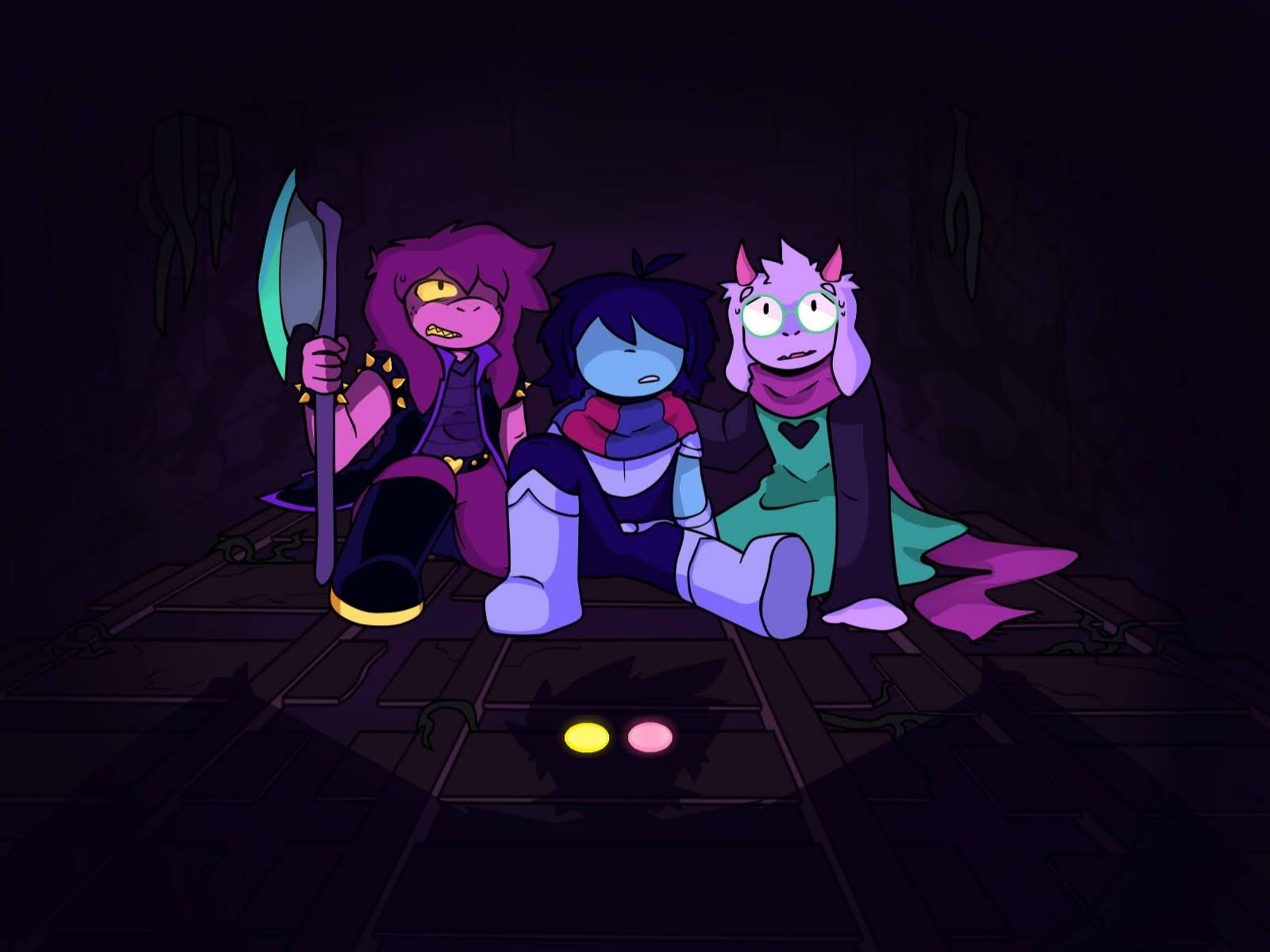 Kris, Susie e Ralsei vs Spantom NEO de Deltarune