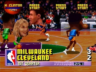 NBA JAM MAMMOTH HEAD ON!!!