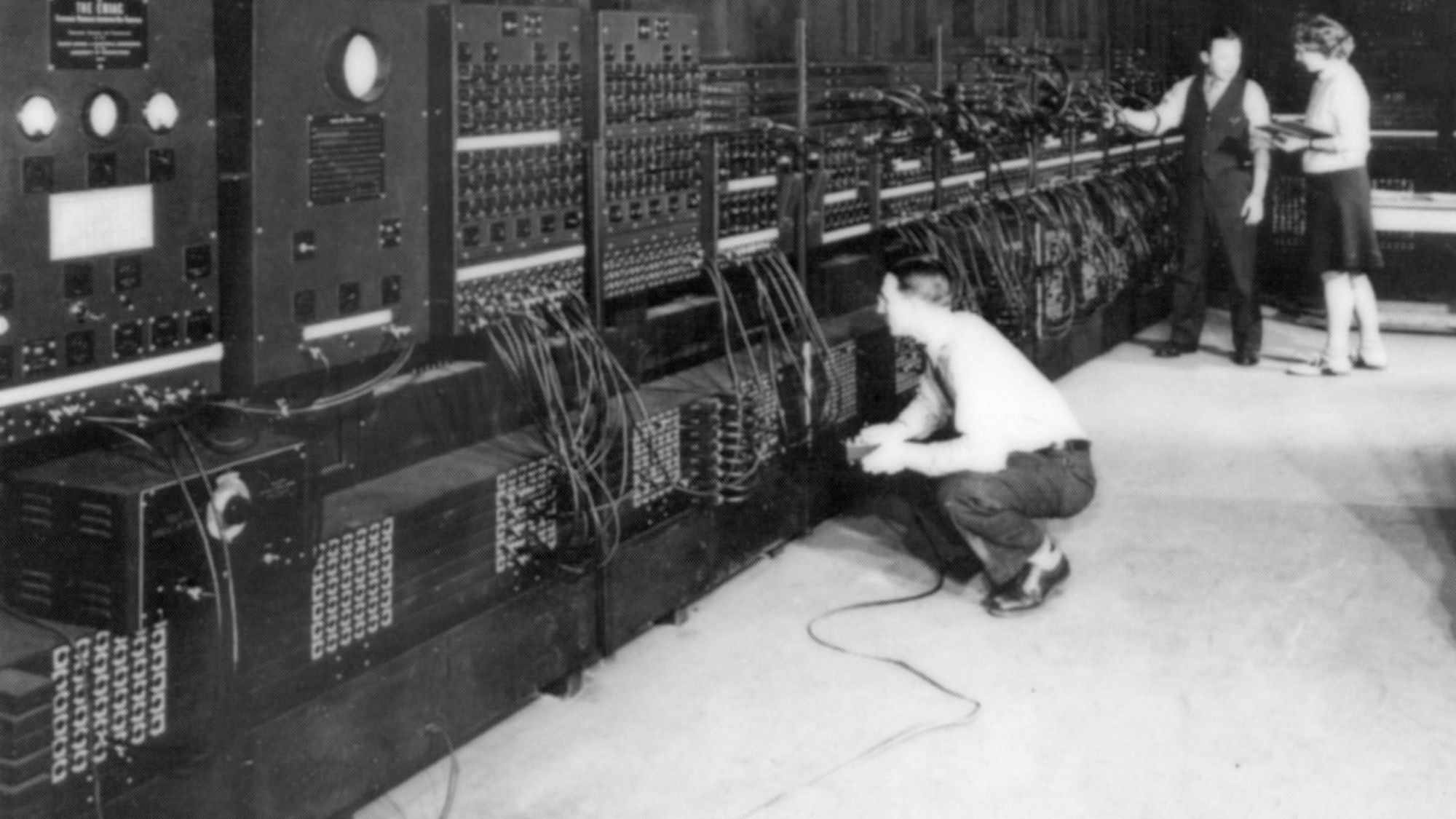 The ENIAC, a room sized computer