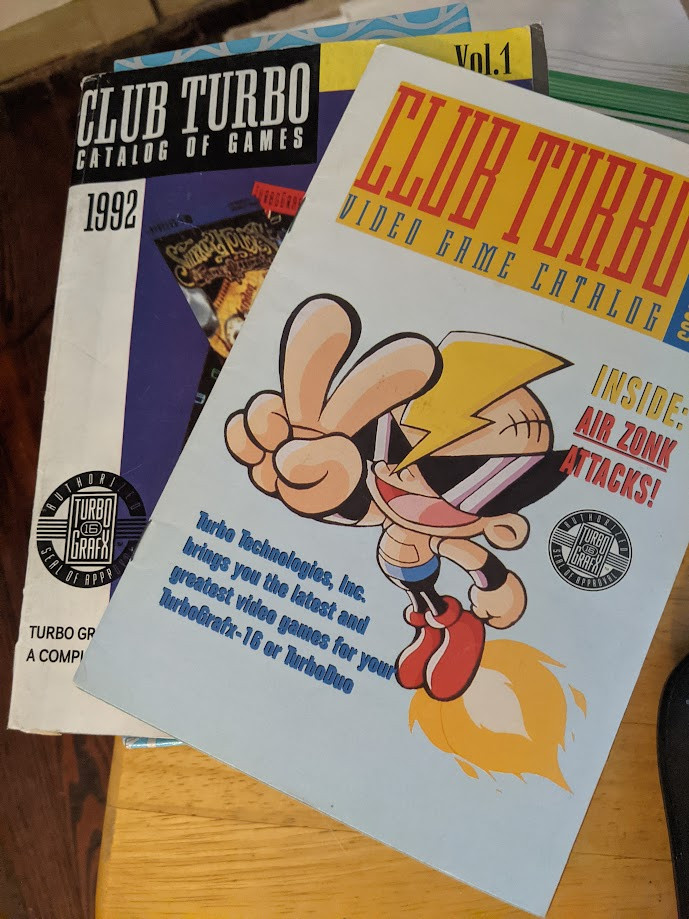 Club Turbo catalogs - Air Zonk is on the cover of volume 2.