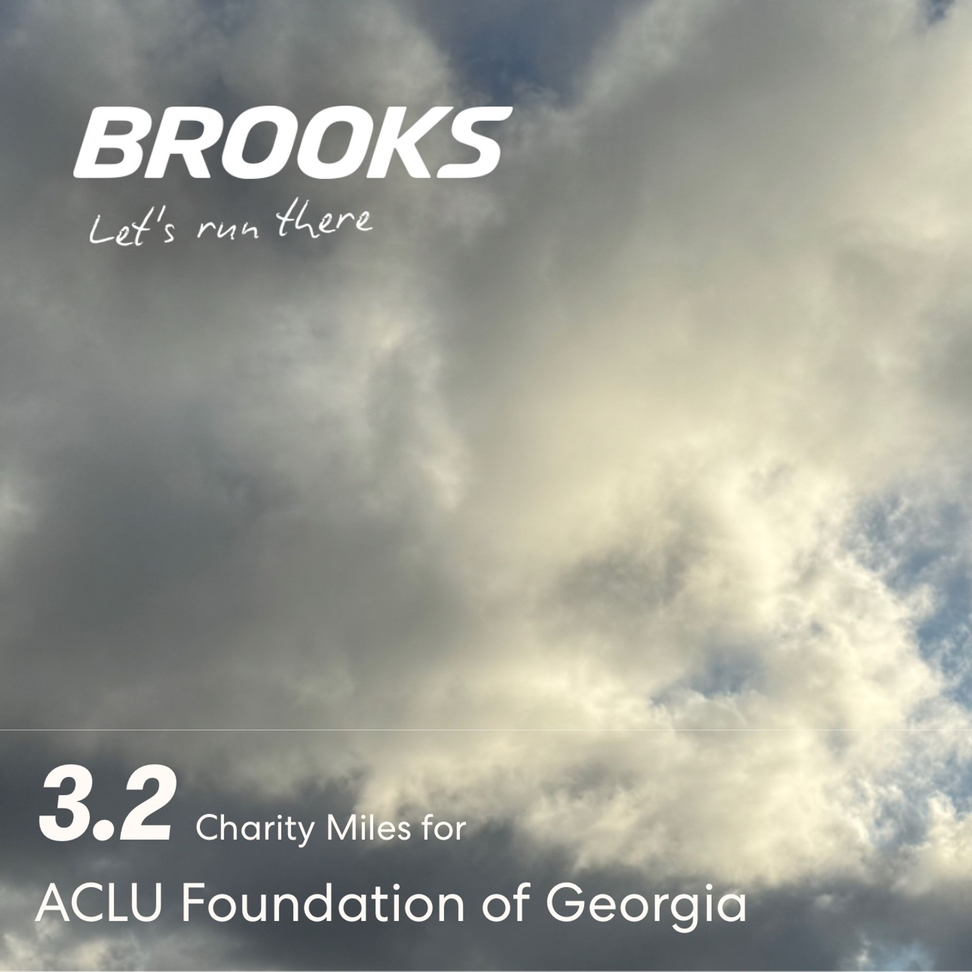 3.2 charity miles for The ACLU.